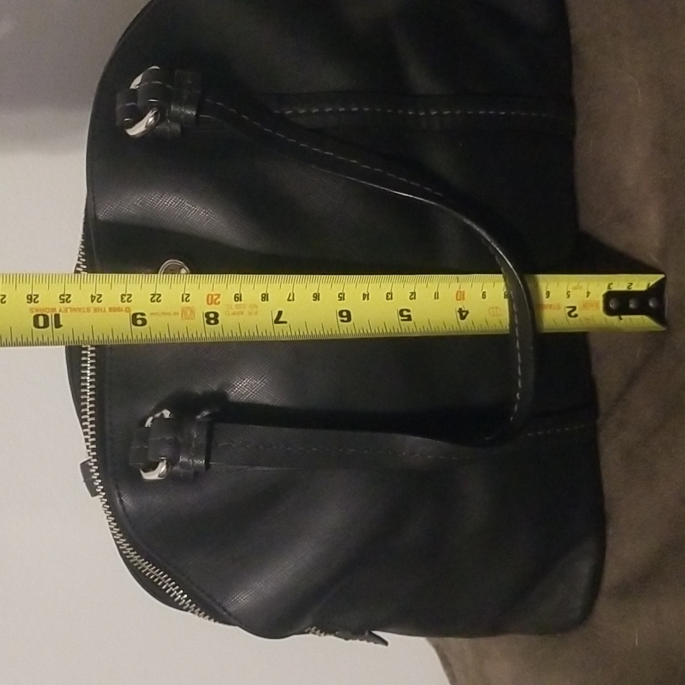 Authentic Black Leather Coach handbag - Picture 6 of 8